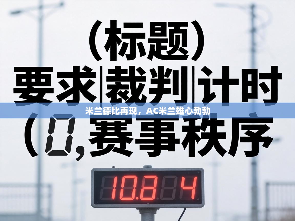 米兰德比再现，AC米兰雄心勃勃  第2张